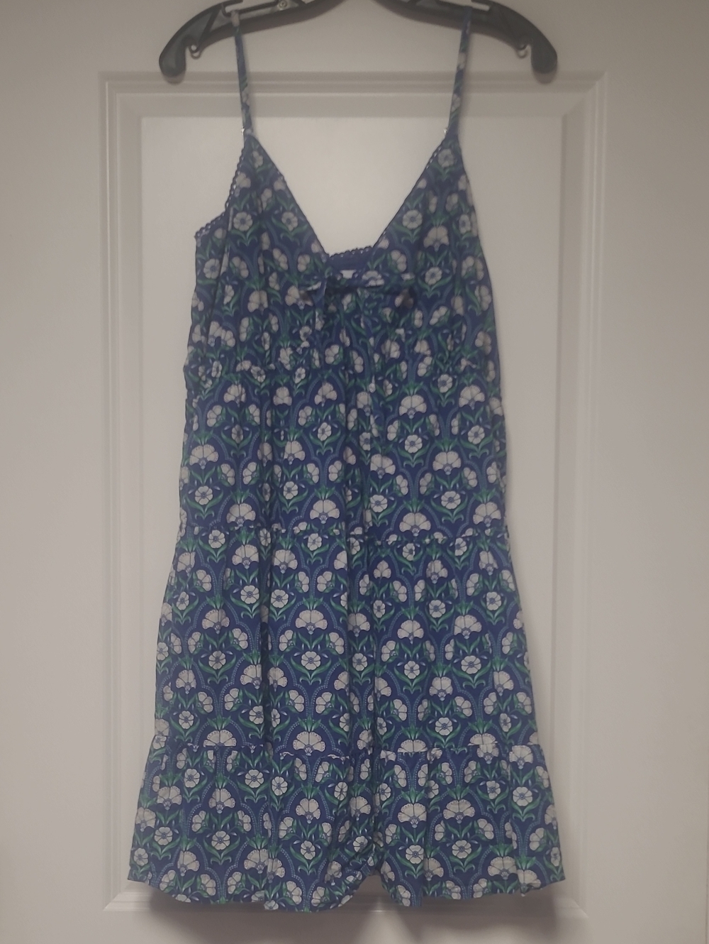 Sleeveless Blue Floral Sundress